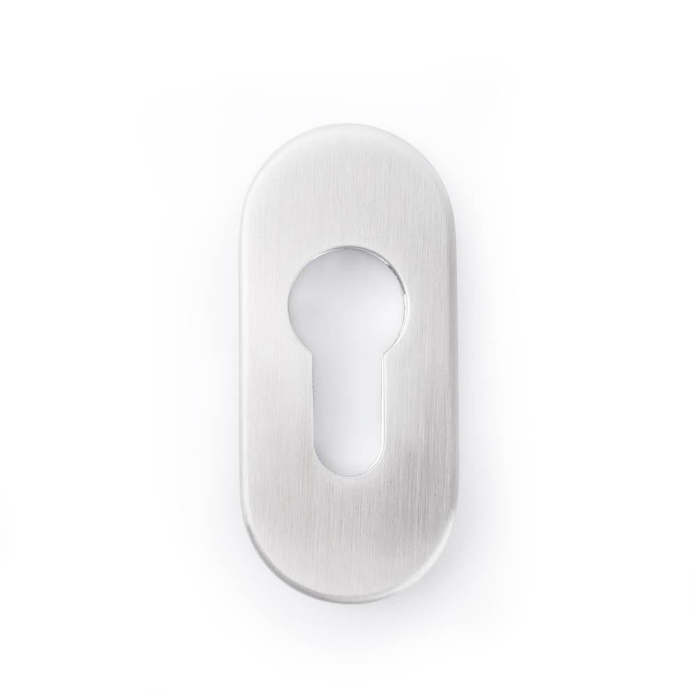 SOX Stainless Steel Oval Euro Escutcheon